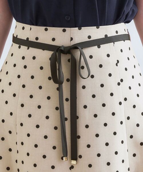grove（グローブ）の「ドットで華やぐ　軽やかマーメイドスカート（スカート・レディース・チャコール/ベージュ系/ダークグリーン・01/02/03/04/05）」の22枚目の写真