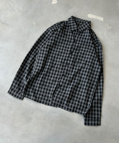 UNDERSTATEMENTs（アンダーステイトメント）の「【ユニセックス】ブロックチェックシャツ（シャツ/ブラウス・メンズ・ブラック・MEDIUM/LARGE）」の19枚目の写真