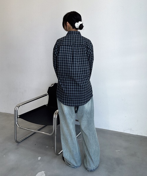 UNDERSTATEMENTs（アンダーステイトメント）の「【ユニセックス】ブロックチェックシャツ（シャツ/ブラウス・メンズ・ブラック・MEDIUM/LARGE）」の17枚目の写真