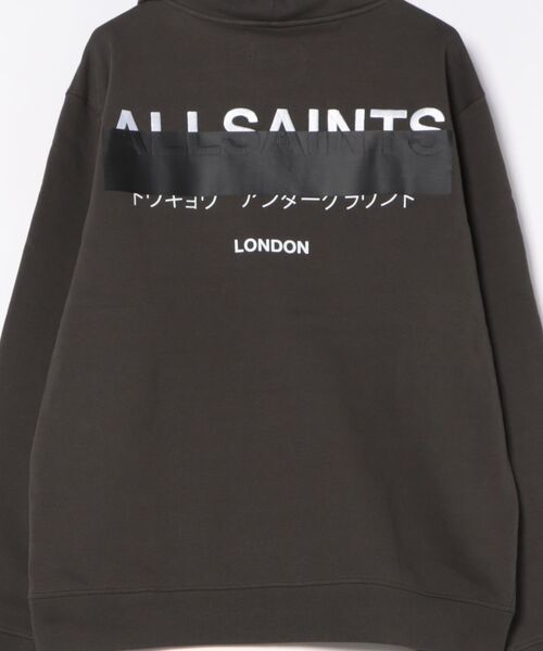 ALLSAINTS（オールセインツ）の「REDACT ZIP UP HOODIE | REDACT ジップ アップ フーディー（パーカー・メンズ・ブラック・S/M/L/XS）」の9枚目の写真