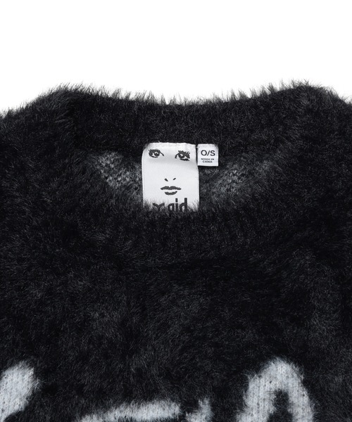 LOGO JACQUARD SHAGGY KNIT TOP（ニット/セーター）｜X-girl（エックス