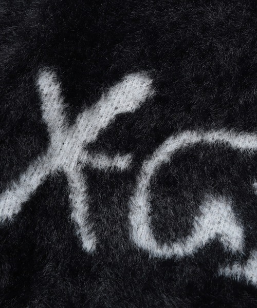 LOGO JACQUARD SHAGGY KNIT TOP（ニット/セーター）｜X-girl（エックス