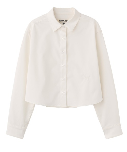 GENERAL IDEA(ジェネラルアイデア)の「GENERAL IDEA/ジェネラルアイディア wrinkle free semi crop easy shirts シャツ(シャツ/ブラウス・レディース・ブラック/ホワイト・S/M/L)」の3枚目の写真