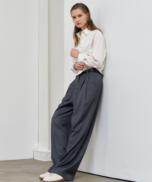 GENERAL IDEA(ジェネラルアイデア)の「GENERAL IDEA/ジェネラルアイディア wrinkle free semi crop easy shirts シャツ(シャツ/ブラウス・レディース・ブラック/ホワイト・S/M/L)」の10枚目の写真