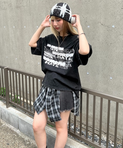 Figments(フィグメンツ)の「ロゴパッチビッグT(Tシャツ/カットソー・レディース・ホワイト/スミクロ・FREE)」の8枚目の写真