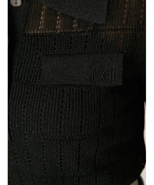 FRAY I.D(フレイアイディー)の「アイレットシアーポロニット(ニット/セーター・レディース・アイボリー/ブラック/ブラウン/ミント・F)」の19枚目の写真