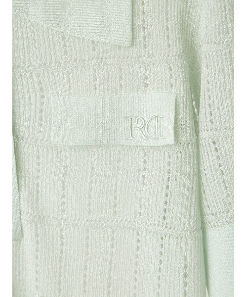 FRAY I.D(フレイアイディー)の「アイレットシアーポロニット(ニット/セーター・レディース・アイボリー/ブラック/ブラウン/ミント・F)」の21枚目の写真