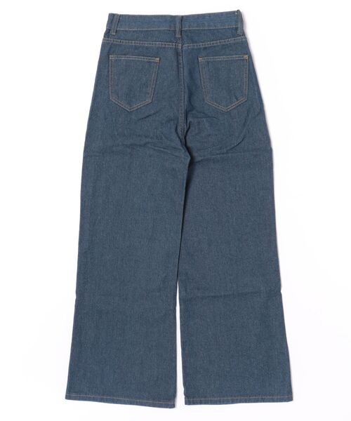 Asterellivi(アステレリビ)の「デニム ルーズ ワイドパンツ(デニムパンツ・レディース・インディゴブルー・S/M/L)」の8枚目の写真