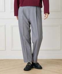 TRストレッチタックテーパードパンツ