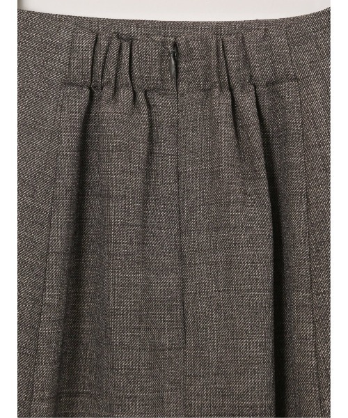 m.f.editorial（エムエフエディトリアル）の「【ストレッチ ウォッシャブル】m.f.エディトリアル レディース シャーク フレアースカート こげ茶(セットアップ可能)（スーツスカート・レディース・ダークウッド・S/MEDIUM/LARGE）」の9枚目の写真