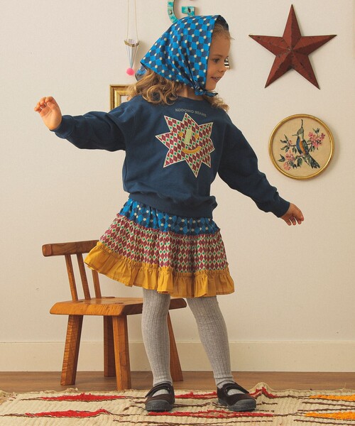 セール】総柄 ティアード スカート2025FW（90～140cm）（スカート