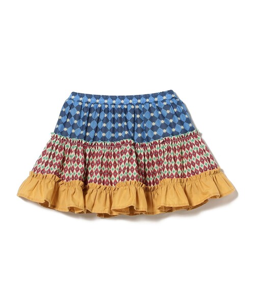 こども ビームス（コドモビームス）の「総柄 ティアード スカート2025FW（90～140cm）（スカート・キッズ・ミント/ブラウン系その他3・120/110/90/140/100/130）」の17枚目の写真