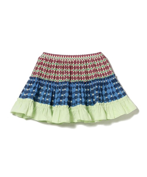 こども ビームス（コドモビームス）の「総柄 ティアード スカート2025FW（90～140cm）（スカート・キッズ・ミント/ブラウン系その他3・120/110/90/140/100/130）」の21枚目の写真