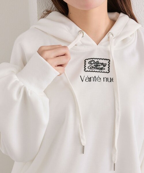 OLIVE des OLIVE（オリーブデオリーブ）の「【SNSで話題】ゆるたぽパーカー（パーカー・レディース・ピンク/オフホワイト/トップグレー/ブラック・FREE）」の11枚目の写真