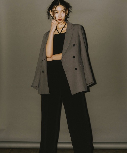 ANDRESD(アンドレスド)の「ピークド ラペル ジャケット / peaked lapel jacket(テーラードジャケット・レディース・グレー/ブラウン/ブラック/ベージュ・S/LL/L/M)」の14枚目の写真