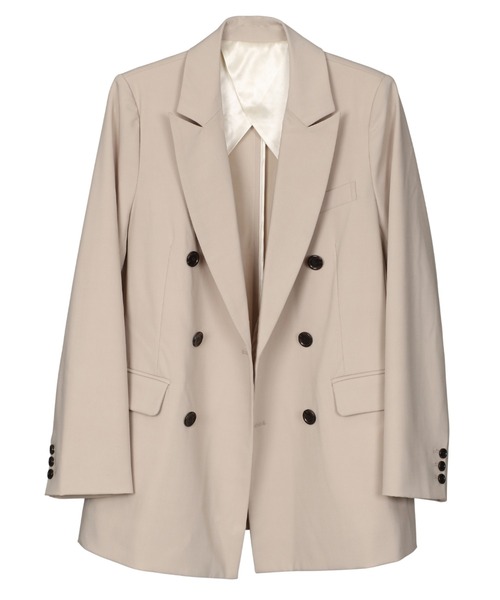 ANDRESD(アンドレスド)の「ピークド ラペル ジャケット / peaked lapel jacket(テーラードジャケット・レディース・グレー/ブラウン/ブラック/ベージュ・S/LL/L/M)」の6枚目の写真