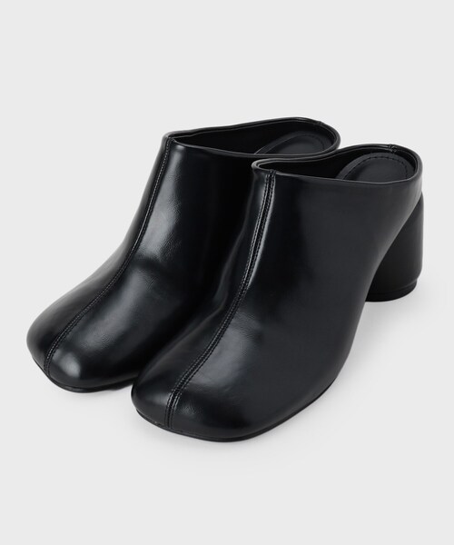 OPAQUE.CLIP（オペークドットクリップ）の「スクエアトゥチャンクミュール（サンダル・レディース・ブラック/ブラウン系その他・03/02）」の2枚目の写真