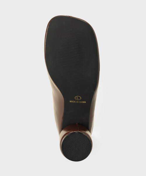 OPAQUE.CLIP（オペークドットクリップ）の「スクエアトゥチャンクミュール（サンダル・レディース・ブラック/ブラウン系その他・03/02）」の8枚目の写真