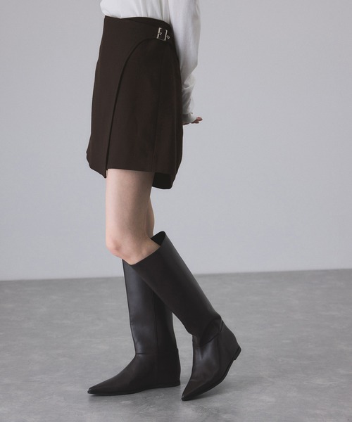 ADAM ET ROPE'（アダムエロペ）の「ラップベルトショートパンツ（その他パンツ・レディース・ダークブラウン/ブラック・38/36）」の11枚目の写真