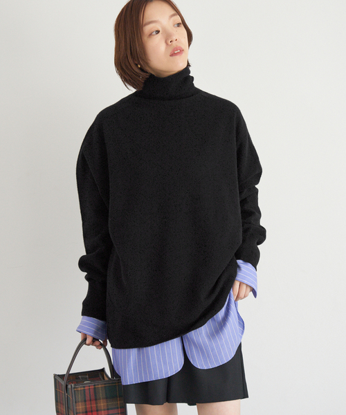 Fineニュージーウール ハイネックプルオーバー（ニット/セーター