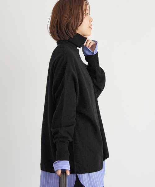 Fineニュージーウール ハイネックプルオーバー（ニット/セーター