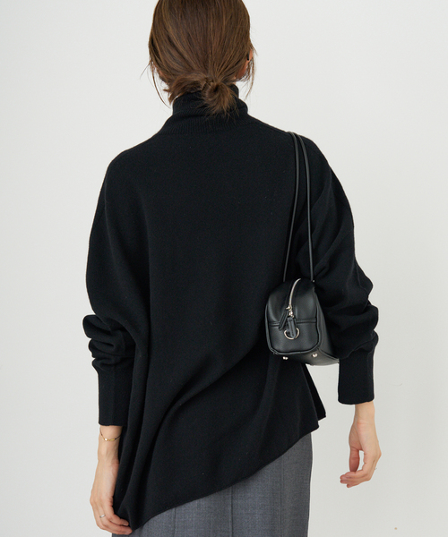 IENA（イエナ）の「Fineニュージーウール ハイネックプルオーバー（ニット/セーター・レディース・グレー/ベージュ系その他/ブラック・FREE）」の10枚目の写真