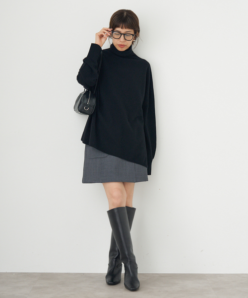 Fineニュージーウール ハイネックプルオーバー（ニット/セーター