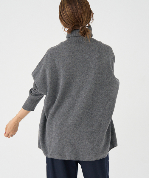 IENA（イエナ）の「Fineニュージーウール ハイネックプルオーバー（ニット/セーター・レディース・グレー/ベージュ系その他/ブラック・FREE）」の16枚目の写真