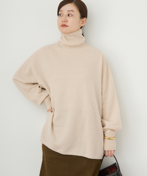 Fineニュージーウール ハイネックプルオーバー（ニット/セーター