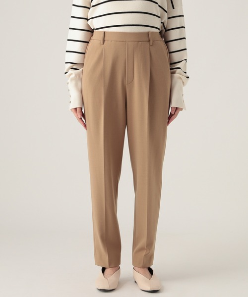 Elura（エルーラ）の「スリムウォームテーパードパンツ＜低身長サイズあり＞/591844（スラックス・レディース・ベージュ/ブラック/チャコールグレー/ライトグレー/ブラック×ホワイト・LARGE/MEDIUM/FREE(S)）」の13枚目の写真