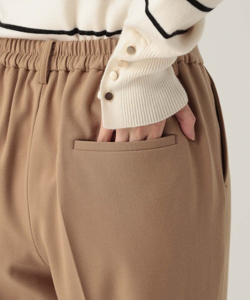 Elura（エルーラ）の「スリムウォームテーパードパンツ＜低身長サイズあり＞/591844（スラックス・レディース・ベージュ/ブラック/チャコールグレー/ライトグレー/ブラック×ホワイト・LARGE/MEDIUM/FREE(S)）」の19枚目の写真