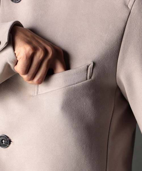 NICOLE CLUB FOR MEN(ニコルクラブフォーメン)の「ベストライナー付き スタンドコート(その他アウター・メンズ・シルバーグレー/グレー系その他/ブラック・MEDIUM/X-LARGE/LARGE)」の9枚目の写真