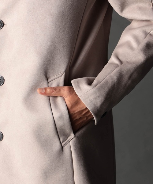 NICOLE CLUB FOR MEN(ニコルクラブフォーメン)の「ベストライナー付き スタンドコート(その他アウター・メンズ・シルバーグレー/グレー系その他/ブラック・MEDIUM/X-LARGE/LARGE)」の12枚目の写真