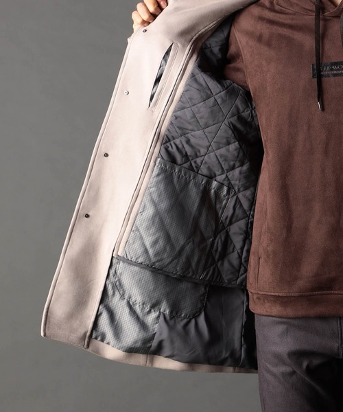 NICOLE CLUB FOR MEN(ニコルクラブフォーメン)の「ベストライナー付き スタンドコート(その他アウター・メンズ・シルバーグレー/グレー系その他/ブラック・MEDIUM/X-LARGE/LARGE)」の15枚目の写真
