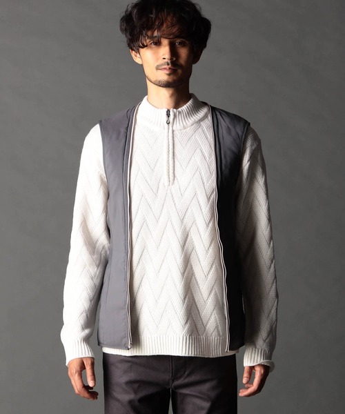 NICOLE CLUB FOR MEN(ニコルクラブフォーメン)の「ベストライナー付き スタンドコート(その他アウター・メンズ・シルバーグレー/グレー系その他/ブラック・MEDIUM/X-LARGE/LARGE)」の19枚目の写真