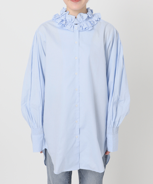 crinkle crinkle crinkle 別注frill coller shirts*（シャツ