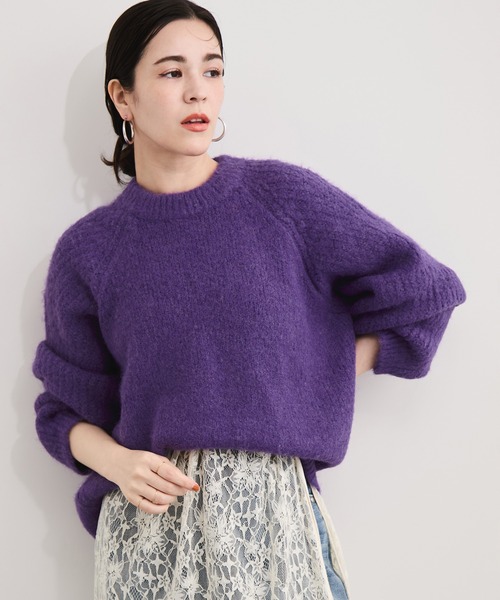 AURALEE パープル ニットセーター サイズ1 AURALEE（オーラリー）ニット・セーター 紫 サイズ:4(M位) メンズ