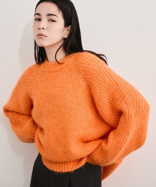 JUN & ROPE オレンジ ジップアップセーター レディースLサイズ JUN & ROPE オレンジ ジップアップセーター レディースLサイズ