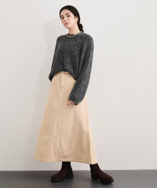 LE CERCLE par rope'（ルセルクルパーロペ）の「シェットランド風ニットプルーオーバー（ニット/セーター・レディース・ブルー系その他6/ピンク系その他/ライトグリーン/オレンジ/オフホワイト/パープル/ライトグレー/チャコールグレー・FREE）」の9枚目の写真