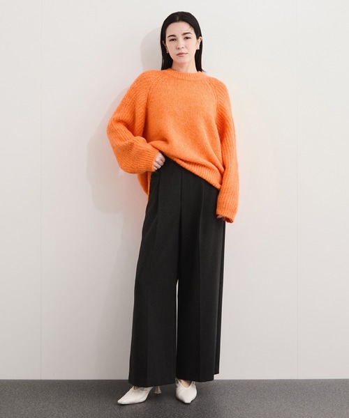 LE CERCLE par rope'（ルセルクルパーロペ）の「シェットランド風ニットプルーオーバー（ニット/セーター・レディース・ブルー系その他6/ピンク系その他/ライトグリーン/オレンジ/オフホワイト/パープル/ライトグレー/チャコールグレー・FREE）」の17枚目の写真