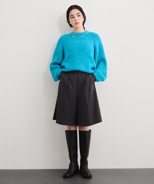 LE CERCLE par rope'（ルセルクルパーロペ）の「シェットランド風ニットプルーオーバー（ニット/セーター・レディース・ブルー系その他6/ピンク系その他/ライトグリーン/オレンジ/オフホワイト/パープル/ライトグレー/チャコールグレー・FREE）」の19枚目の写真