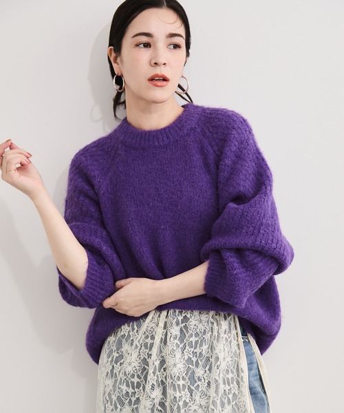 シェットランド風ニットプルーオーバー（ニット/セーター）｜LE CERCLE