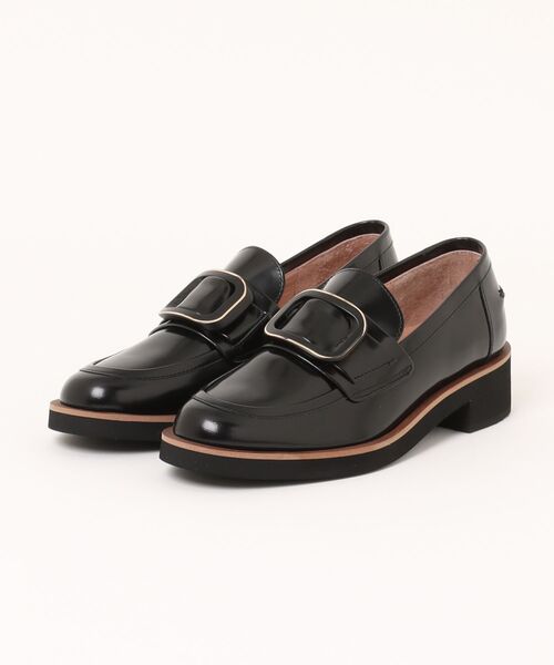LANVIN en Bleu(ランバンオンブルー)の「バックルモチーフローファー(ローファー・レディース・ブラック/ブルー/ブロンズ・22.5cm/23.0cm/23.5cm/24.0cm/24.5cm)」の2枚目の写真