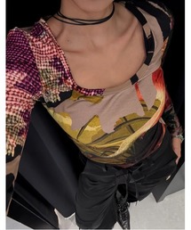 Desigual（デシグアル）の「クリスチャン・ラクロワ オリエンタルプリント 長袖Tシャツ（Tシャツ/カットソー）」