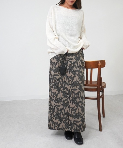 gossara(ゴサラ)の「ルーズフィットボートネックPO(ニット/セーター・レディース・アイボリー/チャコール/ベージュ・FREE)」の10枚目の写真