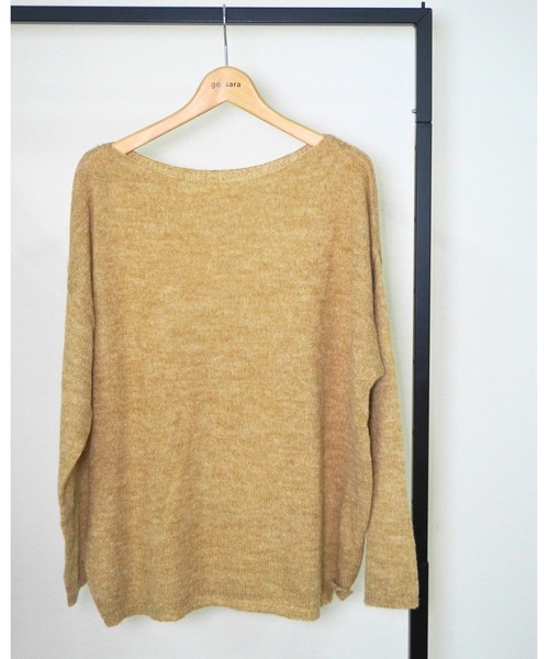 gossara(ゴサラ)の「ルーズフィットボートネックPO(ニット/セーター・レディース・アイボリー/チャコール/ベージュ・FREE)」の16枚目の写真