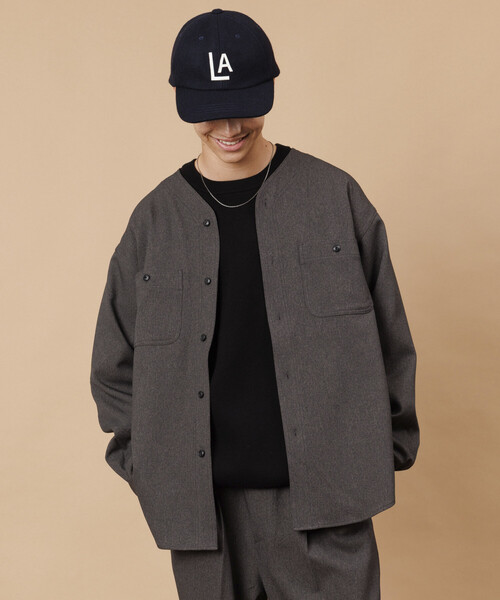 【automatic-fru 】ノーカラーローブ 時を超えて愛される北欧の靴下糸 (編み図プレゼント中)｜セブン