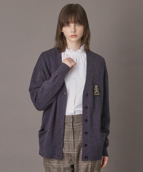DRESSTERIOR(ドレステリア)の「レタードニットカーディガン(カーディガン/ボレロ・レディース・ダークグレー/ベージュ/ブラック・36/38)」の7枚目の写真