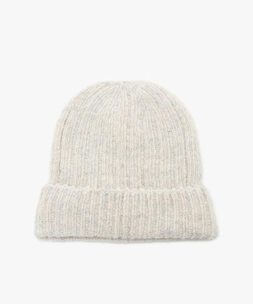agnes b.（アニエスベー）の「キッズ ”b.” ロゴ ニットキャップ（ニットキャップ/ビーニー・キッズ・ホワイト系その他・1/2）」の2枚目の写真