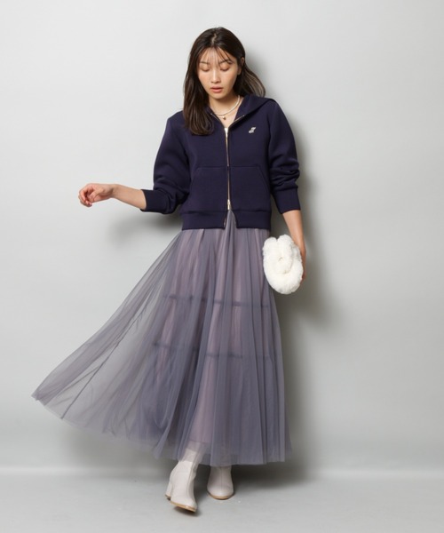 ダブルジップコンパクトパーカー（Tシャツ/カットソー